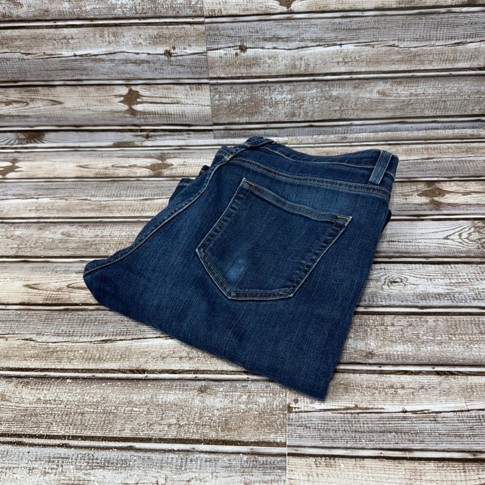 Duluth Trading Co Jeans Women 10x33 Blue Bootcut Mid Rise Dark Wash